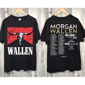 Morgan Wallen World Tour 2023 One Night At A Time Shirt 2 Sided